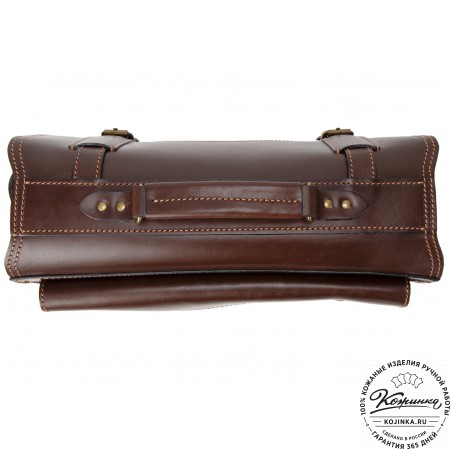 Кожаный портфель "Карьерист"  (коричневый)